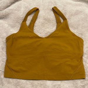 Gold lululemon Align tank size 10
